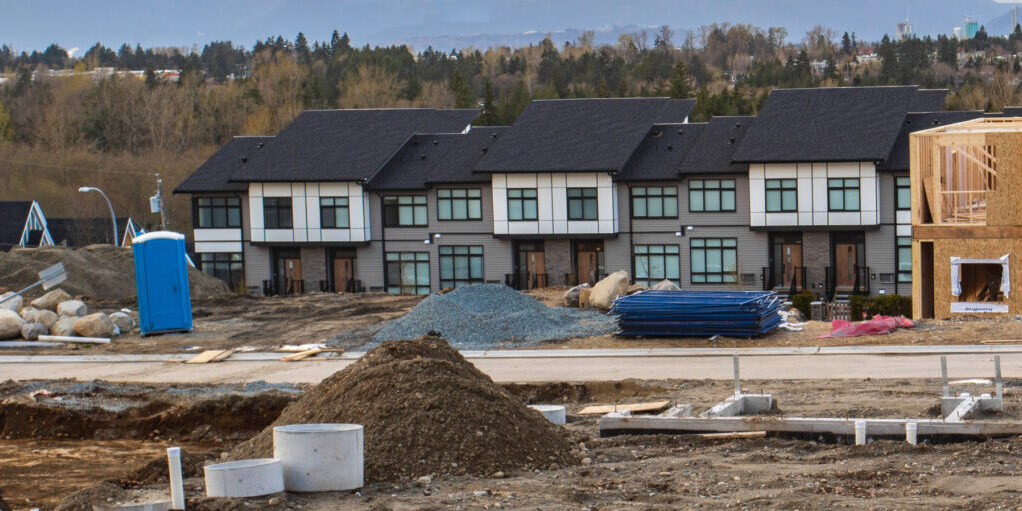 construction-industry A construction site for townhomes